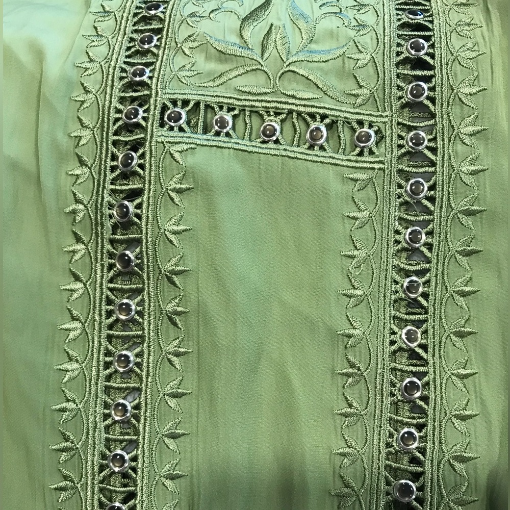 NEW Ramy Brook Women Melanie V Neck Embellished Mini Dress SZ XS - Picture 6 of 13